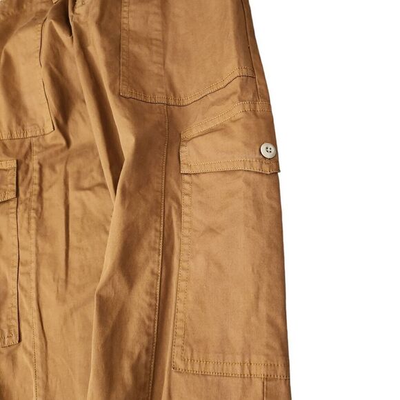 Alex Mill‎ Paperbag Pants Womens 2 Russet Brown Expedition Twill Belted Cargo - Picture 6 of 12